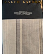 Ralph Lauren Oakview White/Cloud Blue Stripe Pillow Sham Standard - $38.00