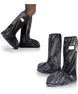 PVC Black Outdoor Waterproof Shoe Covers 13.4&quot; for Men Women 20 Pairs Re... - £96.44 GBP