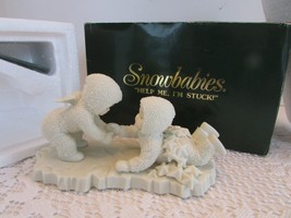 DEPT 56 68179 SNOWBABIES FIGURINE HELP ME I&#39;M STUCK 6.75&quot;L BOXED - $9.85
