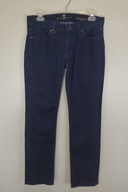 Seven 7 For All Mankind Womens Jeans Blue Size 28 Straight Leg Cotton Blend - $23.70