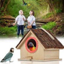 Outdoor Tree Parrot Breeding Box - A Natural Haven for Your Feathered Fr... - £17.54 GBP
