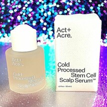 Act + Acre Cold Pressed Mini Stem Cell Scalp Serum 1oz Brand New In Box MSRP $86 - $44.54