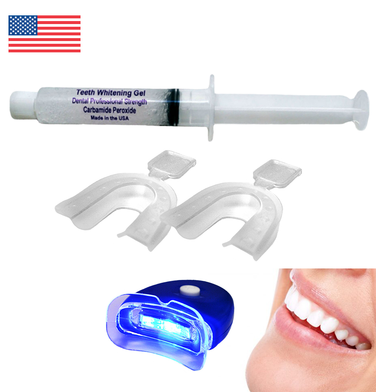 Professional Dental Strength Kit - 44% CP Teeth Whitening Gel Huge 10cc Syringe  - £8.61 GBP