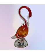 Vintage Large Murano Glass Hand Blown Bird Swan Duck Colorful Excellent - $1,040.46 MXN