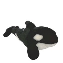 Shamu Orca Killer Whale Black White Ocean Sea Plush Stuffed Animal 14.5&quot; - £26.36 GBP