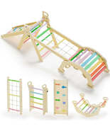 8-in-1 Pikler Triangle Climbing Set Toddler Toys Indoor Baby Jungle Gym ... - $3,764.52 MXN