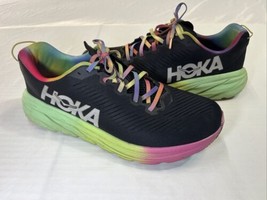 Hoka One One Mens Size 12D Rincon 3 1121370 BKSV Black Running Shoes Sneakers - $44.52