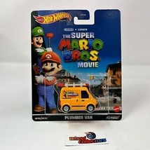 RARE Plumber Van Super Mario Movie * 2023 Hot Wheels Retro Entertainment Case P  - £17.29 GBP