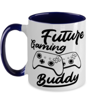 Future gaming buddy , navy Two Tone Coffee Mug. Model 60075  - $23.99