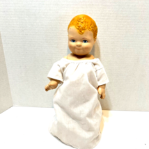 Vintage 1991 Daisy Kingdom Vinyl Baby Doll With White Gown 12 inch - £18.47 GBP