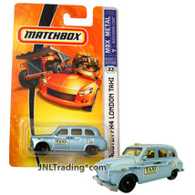 Year 2007 Matchbox Mbx Metal 1:64 Die Cast Car #33 Blue Austin FX4 London Taxi - $19.99
