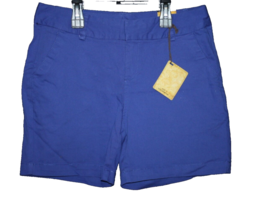 NWT Hybrid &amp; Company Women’s Chino Shorts Blue Juniors Casual Shorts Siz... - £10.54 GBP