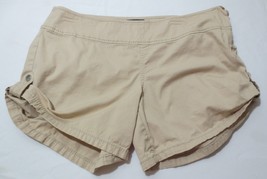 Max Edition Tan Shorts Side Zip Roll Tab side Size 12 - £7.86 GBP
