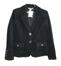 Women 8 Eddie Bauer Wool Jacket Blazer 3 Button Shawl Collar Brown or Black NWOT - £24.00 GBP