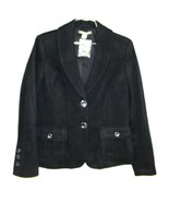 Women 8 Eddie Bauer Wool Jacket Blazer 3 Button Shawl Collar Brown or Black NWOT - $30.50