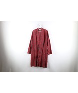 Vintage 70s Streetwear Mens Medium Faded Bath Robe Loungewear Red Plaid USA - €34,11 EUR