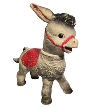 Sun Rubber Donkey Squeak Toy Vintage 1961 Burrow Horse Red Baby Nursery ... - £35.21 GBP