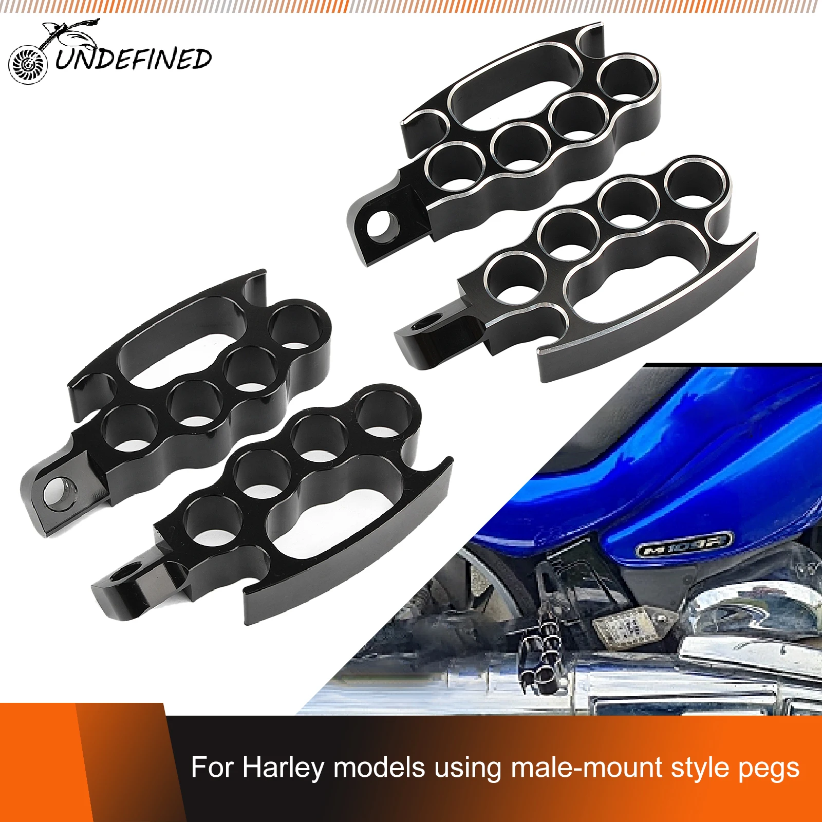 Motorcycle Flying Foot Pegs Mini Footrests Pedals for Harley Sportster X... - $27.01+