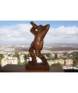 Csorvássy István Drunk Man Wooden Figurine Museum Quality Signed XXL Rar... - €1.594,73 EUR