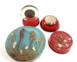 Lucite Paperweight Lot Vintage Canada 1985 Dollar Sea Creature Shells St... - £38.03 GBP