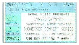 Lynyrd Skynyrd Konzert Ticket Stumpf Kann 22 1994 Bonner Federn Kansas - $39.58