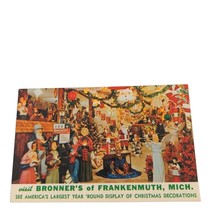 Postcard Bronner&#39;s of Frankenmuth MI Year Round Christmas Store Chrome U... - $4.15