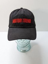 Vintage Motor Trend Magazine Embroidered Logo black Baseball Cap Hat Str... - $17.82