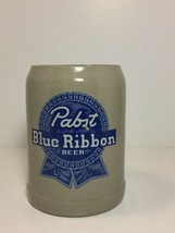 Vtg Pabst Blue Ribbon Beer Mug Pottery Stoneware Mug Stein .5L West Germany - £15.17 GBP
