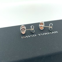 David Yurman Morganite With Pave Diamonds Cable Wrap Push Back Stud Earrings - $346.49