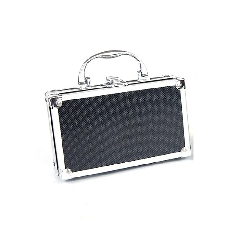 Mini Toolbox Suitcase Tool Bag Aluminum Briefcase Gift Portable Storage Box for  - £52.25 GBP