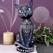 Mystic Kitty Figurine Spirit Board Black Cat Statue 10&quot; Figurine by Nemesis Now - £26.12 GBP