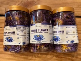 3 ct Bio Functionals Lotus Flower Premium Dried Whole Flower 3 oz BB 11/24 B-153 - £16.28 GBP