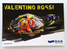 Valentino Rossi &amp; Gas J EAN S ✱ Rare Moto Gp Publicity Original Postcard - £8.50 GBP