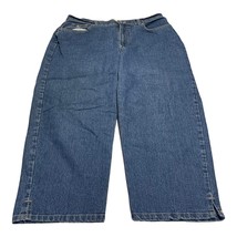 Gloria Vanderbilt Cropped Jeans Womens 16 Blue Denim Stretch 5-Pockets H... - $26.11