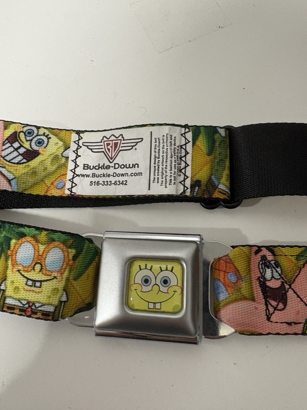Buckle-Down Sponge Bob Seatbelt Belt Authentic from Universal Studios Or... - $10.00