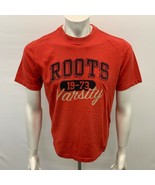 Roots Athletics T Shirt Men&#39;s Size Small Red Spell Out Short Sleeve Crew... - $148.96 MXN