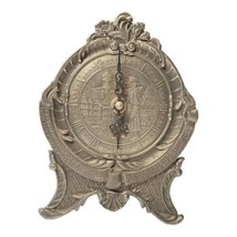 Vintage German Ornate Decorative Metal Mantle Clock Free Standing W715 Z... - $56.09