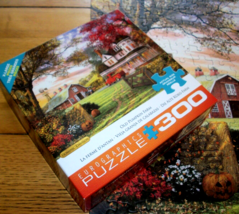 Jigsaw Puzzle 300 Lg Pieces Old Pumpkin Farm Barn Dominic Davison Art Co... - £10.15 GBP