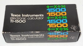 Texas Instruments Electronic Calculator TI-1500 Replacement Part BOX ONLY - £18.95 GBP