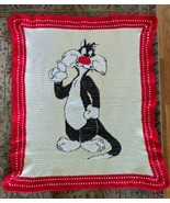 Crocheted Sylvester Blanket 36&quot; x 44&quot; From 2003 Looney Tunes Pattern Book - £26.47 GBP
