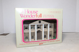 1981 Galoob Dollhouse Lil House Wonderfull Colonial Mansion With Furniture - $49.99