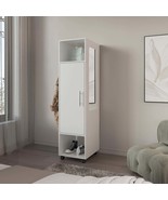 Modern Armoire w/ Mirror - 63&quot;H - White - $4,678.90 MXN