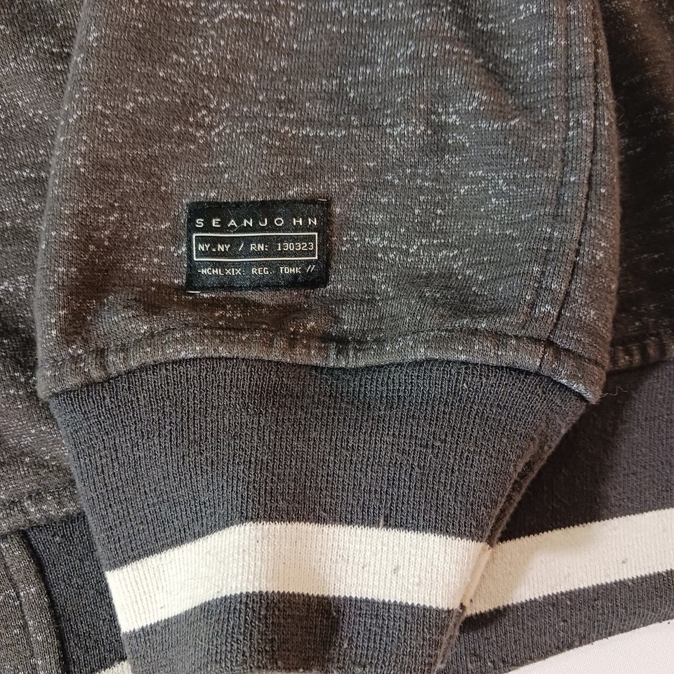 Sean John Full Zip Men's Cotton Blend Gray Classic Jacket Pockets Size 2XL Item image 10