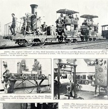 Atlantic 1812 Locomotive Train Ohio Railroad 1929 Photo Plate Print DWCC14 - £23.69 GBP