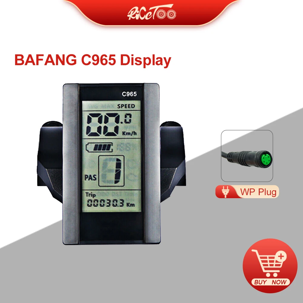 eBike C965 LCD Display eBike Display For Bafang Mid Drive Motor Electric Bicycle - £195.97 GBP
