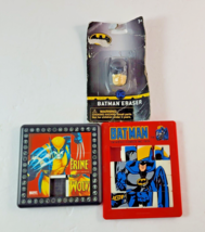 Vintage 1978 DC Comics Batman Slide Puzzle &amp; Bonus Eraser Wolverine X-Men Puzzle - £30.24 GBP