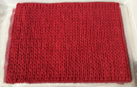 Pottery Barn  Knit Woven Red Placemats Set of 4 - £62.12 GBP