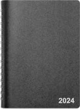 2024 Staples Daily Appointment Book, Black (St58452-24) 5&quot;X 8&quot; - £34.45 GBP