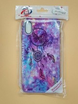 Purple &amp; Blue Native Butterfly Hard Case for Apple iPhone XS Max - Hybrid USA - £3.57 GBP