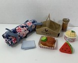 American Girl Tenney&#39;s Picnic Set 18&quot; doll food retired Georgia&#39;s Hot Ch... - $24.74